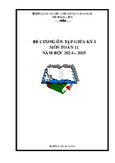 Đề cương giữa kỳ 1 Toán 11 năm 2024 – 2025 trường THPT Thanh Khê – Đà Nẵng