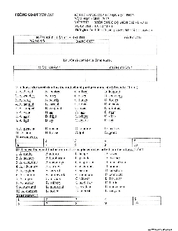 Đề thi Giáo viên giỏi cấp huyện bậc THCS môn Tiếng Anh - Phòng GD-ĐT Phù Cát