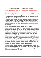 Đề Cương ôn tập: Quan Điểm Chủ Nghĩa Mác Lênin | Pháp luật đại cương | Học viện Báo chí và Tuyên truyền