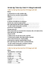 Vở bài tập Toán lớp 5 bài 111 Xăng-ti-mét khối