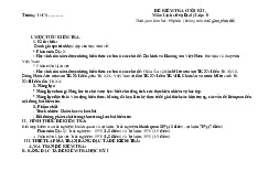 Đề thi học kỳ 1 môn Lịch sử & Địa Lý lớp 8 năm học 2024 - 2025 - Đề số 2 | Bộ sách Cánh diều