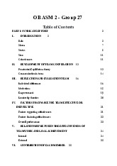 Team Dynamics and Cooperation Analysis | Môn Organizational behavior - Đại học Kinh Tế Quốc Dân