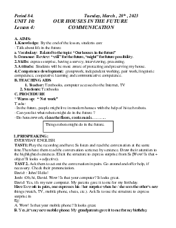 Giáo án Tiếng Anh 6 sách Global Success HK2 Tuần 29
