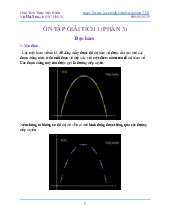 ÔN TẬP GIẢI TÍCH 1 (PHẦN 3)