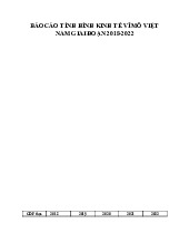 Báo cáo tình hình kinh tế vĩ mô Việt Nam giai đoạn 2018-2022 | Đại học Kinh tế Thành phố Hồ Chí Minh