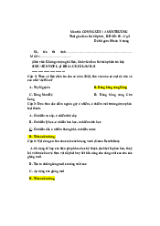 Đề thi môn con người và môi trường | Trường Đại học Mở Thành phố Hồ Chí Minh