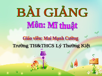 Giáo án điện tử Mĩ thuật 1 bài 4 Vì sự bình đẳng: Sắc màu em yêu