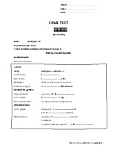 FINAL TEST  LISTENING  môn English | Trường đại học kinh doanh và công nghệ Hà Nội