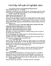 Cách đọc kết quả xét nghiệm máu