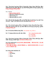 Câu hỏi ôn tập môn Cơ sở dữ liệu và giải thuật  | Trường đại học kinh doanh và công nghệ Hà Nội