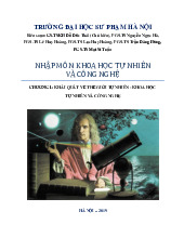 Chương 1: Khái quát về thế giới tự nhiên - khoa học tự nhiên và công nghệ môn Khoa học tự nhiên và công nghệ | Trường Đại học Sư phạm Hà Nội