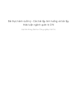 Bài thực hành cuối kỳ