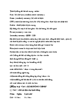 Tài liệu môn Tin học đại cương | Đại học Công nghệ Sài Gòn