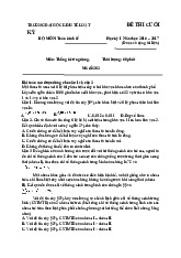 Đề thi cuối kỳ môn thống kê ứng dụng | Trường Đại học Kinh tế – Luật