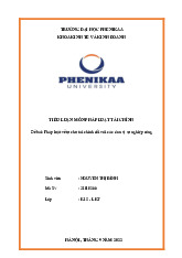 Pháp luật về tự chủ tài chính đối với các đơn vị sự nghiệp công | Bài tiểu luận môn Pháp luật tài chính | Trường Đại học Phenikaa