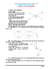 Các Dạng Toán Hình Học 7 Học Kỳ 1 Có Lời Giải