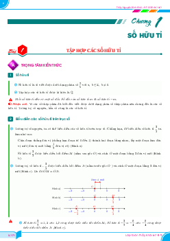 Phân dạng và bài tập số hữu tỉ Toán 7 Chân Trời Sáng Tạo