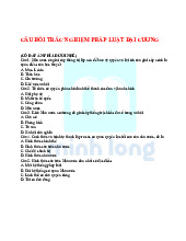 Đề cương môn pháp luật đại cương- Trường Đại học bách khoa - Đại học đà nẵng.