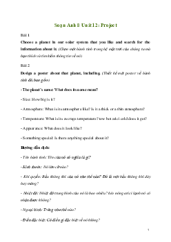 Giải Tiếng Anh 8 Unit 12: Project | Kết nối tri thức