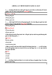 Tài liệu ôn tập Chương 5 môn Kinh tế vi mô | Trường Đại học Kinh tế, Đại học Quốc gia Hà Nội