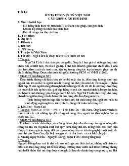 Giáo án ôn tập hè môn Ngữ văn lớp 9 đầy đủ