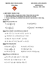 Đề cương giữa học kì 1 Toán 8 năm 2025 – 2026 trường THCS Thăng Long – Hà Nội