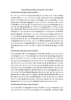 Tóm tắt Ra-ma buộc tội  Ngữ Văn 10 sách Kết Nối Tri Thức