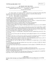 Đề thi cuối kỳ 2020 -2021 môn Kế toán tài chính 2 | Đại học Đồng Tháp