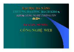 Lý thuyết ôn tập chương I:  Internet và Website (P1) - Công nghệ Website | Đại học Bách Khoa, Đại học Đà Nẵng