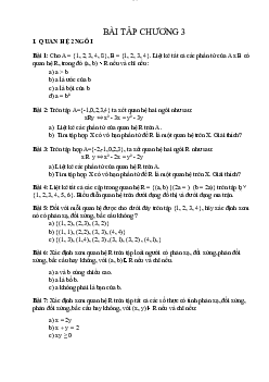 Bài tập Chương 3 - Cấu trúc rời rạc | Trường Đại học CNTT Thành Phố Hồ Chí Minh