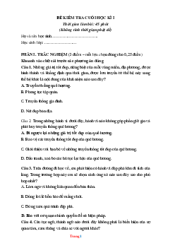 Đề ôn thi HK1 GDCD 7 KNTT (có đáp án) - Đề 2