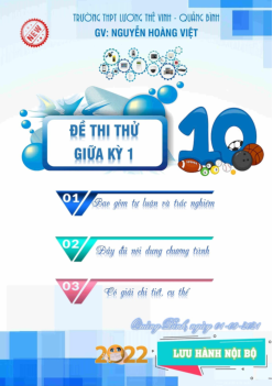 TOP 33 đề thi thử giữa kỳ 1 môn Toán 10 – Nguyễn Hoàng Việt
