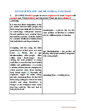 Work  - Tiếng Anh cơ sở (FL1128) | Trường Đại học Bách khoa Hà Nội