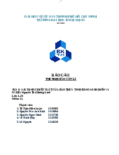 Báo cáo thí nghiệm Bài 8 Xác định chiết suất của bản thủy tinh bằng kính hiển vi - Thí nghiệm vật lí | Trường Đại học Bách khoa Thành phố Hồ Chí Minh