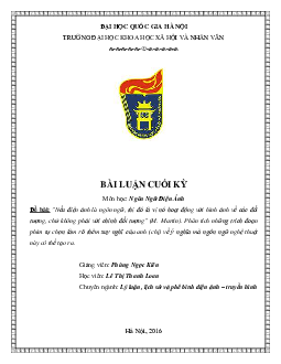 Phân tích những trích đoạn phim tự chọn, làm rõ thêm suy nghĩ mà ngôn ngữ nghệ thuật này có thể tạo ra | Tiểu luận môn Ngôn ngữ nghệ thuật