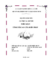 TIỂU LUẬN TÍNH TỐI CAO CỦA HIẾN PHÁP | Trường Đại học Luật - Đại học Quốc gia Hà Nội