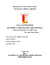 Báo cáo Thí nghiệm quá trình và thiết bị công nghệ sinh học môn Công nghệ sinh học | Trường Đại học Bách Khoa Hà Nội
