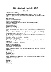 Đề thi giữa học kì 1 môn Lịch sử lớp 8 có đáp án | Chân trời sáng tạo