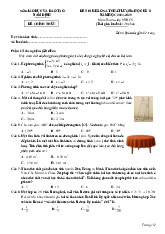Đề KSCL học kỳ 2 Toán 9 năm 2024 – 2025 sở GD&ĐT Nam Định