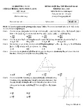 Đề thi chọn HSG Toán 12 năm 2024 – 2025 cụm Lục Ngạn – Bắc Giang