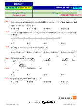 Đề 7 - Ôn tập full lớp 12 môn Toán ứng dụng | Trường Đại học Sư phạm Thành phố Hồ Chí Minh