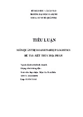 Tiểu luận môn kỹ năng Quản trị  doanh nghiệp - trường đại học Gia định.
