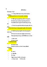 Trắc nghiệm CHƯƠNG 1,2: Khái niệm và Chiến lược trong Marketing Số. Môn Maketing căn bản (CB) | Đại học Trường Đại học Phenika.