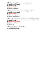 Câu hỏi ôn tập kết cấu ô tô | Môn Công nghệ Kỹ thuật Ô tô 1 - Đại học Sư phạm Kỹ thuật Thành phố Hồ Chí Minh