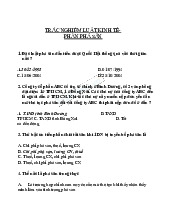 Trắc nghiệm Luật kinh tế về phá sản | Đại học Công nghiệp Thực phẩm Thành phố Hồ Chí Minh