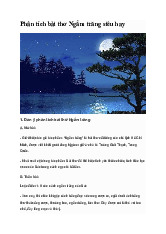 Phân tích bài thơ Ngắm trăng của Hồ Chí Minh | Ngữ văn 8