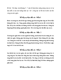 Văn mẫu lớp 7: Kể tiếp sự kiện diễn ra sau tình huống nhân vật "tôi" bị kéo vào tàu ngầm | Kết nối tri thức