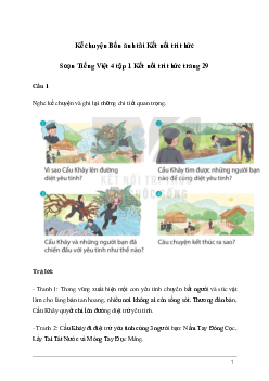 Soạn bài Nói và nghe: Kể chuyện Bốn anh tài | Kết nối tri thức