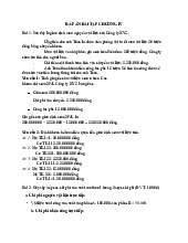 đáp án bài tập chương 4 - Môn Thị trường và các định chế tài chính - Đại Học Kinh Tế - Đại học Đà Nẵng
