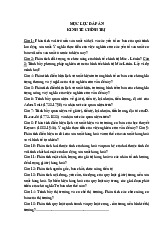 Đề cương Môn Kinh tế chính trị Mác-Lênin | Đại học Kinh Tế Quốc Dân